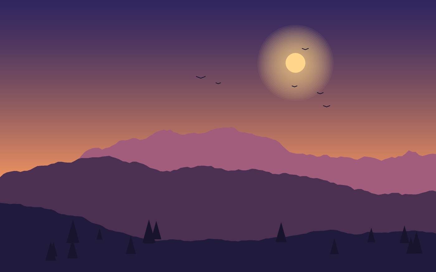 Landschaftsillustration