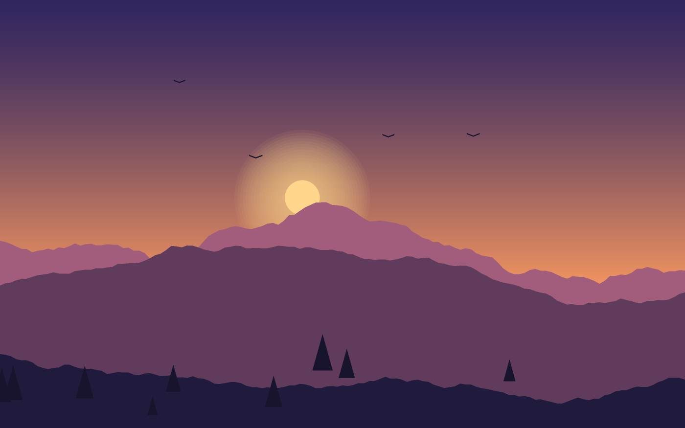 Ilustración de un paisaje