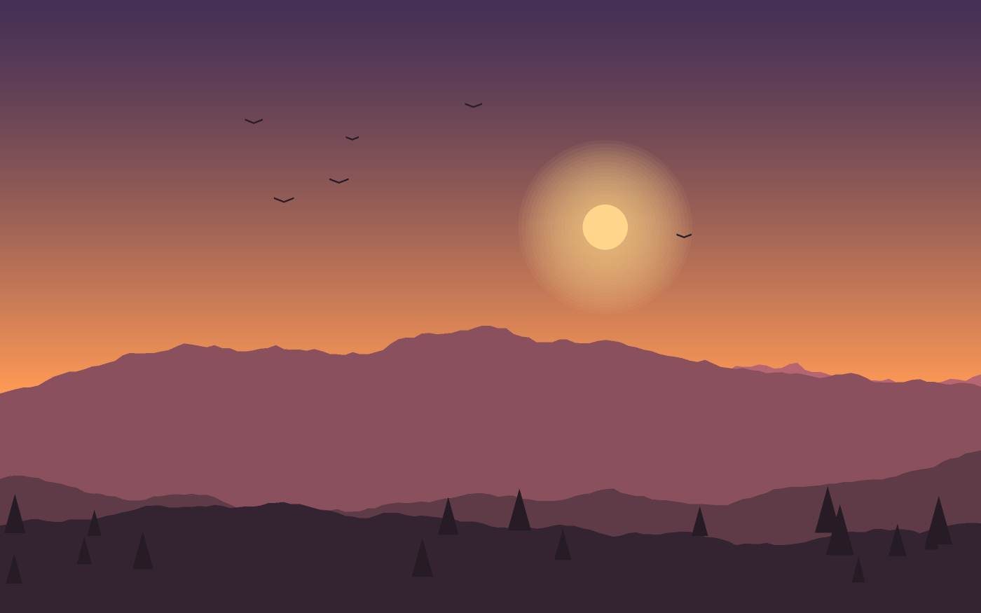 Landschapsillustratie